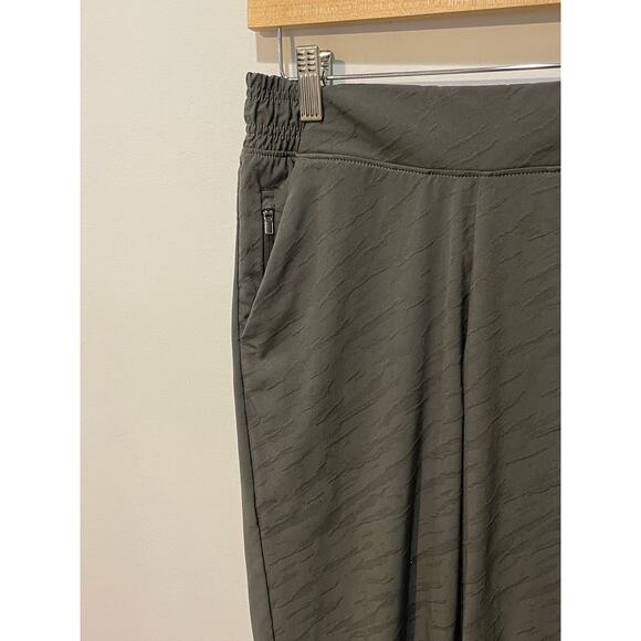 Athleta Pants Women 4 Green Brooklyn Textured Joggers Athletic Sporty Fitness - Picture 3 of 8